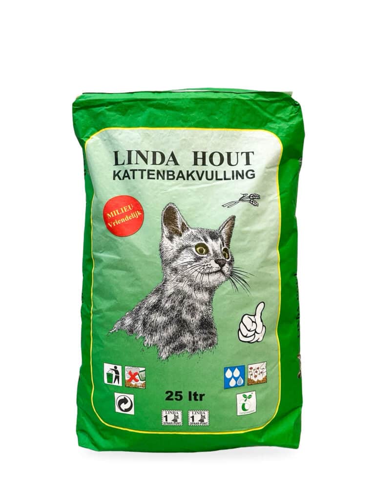 Linda hout 25 liter kattenbakvulling